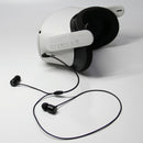 Aluminum 3.5mm Earbuds for Meta Quest 2 - Compact and Durable - White