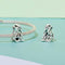 925 Sterling Silver Hollow Cat Beads Cute Animal Accessory