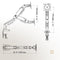 Adjustable Tv Monitor Bracket - Black 17-30 Inches