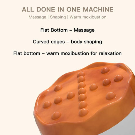 9-Speed Electric Hot Compress Massager For Whole Body Gua Sha - Red