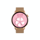 Smart Leather Watch With Colour Screen - Black
