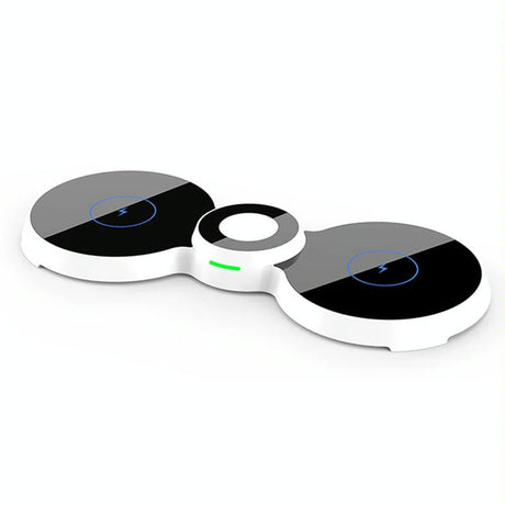 15W 3 In 1 Magnetic Wireless Charger For Phones Watch & Airpods - Black