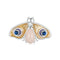 925 Sterling Silver Platinum Plated Luminous Butterfly Silicone Diy Beads