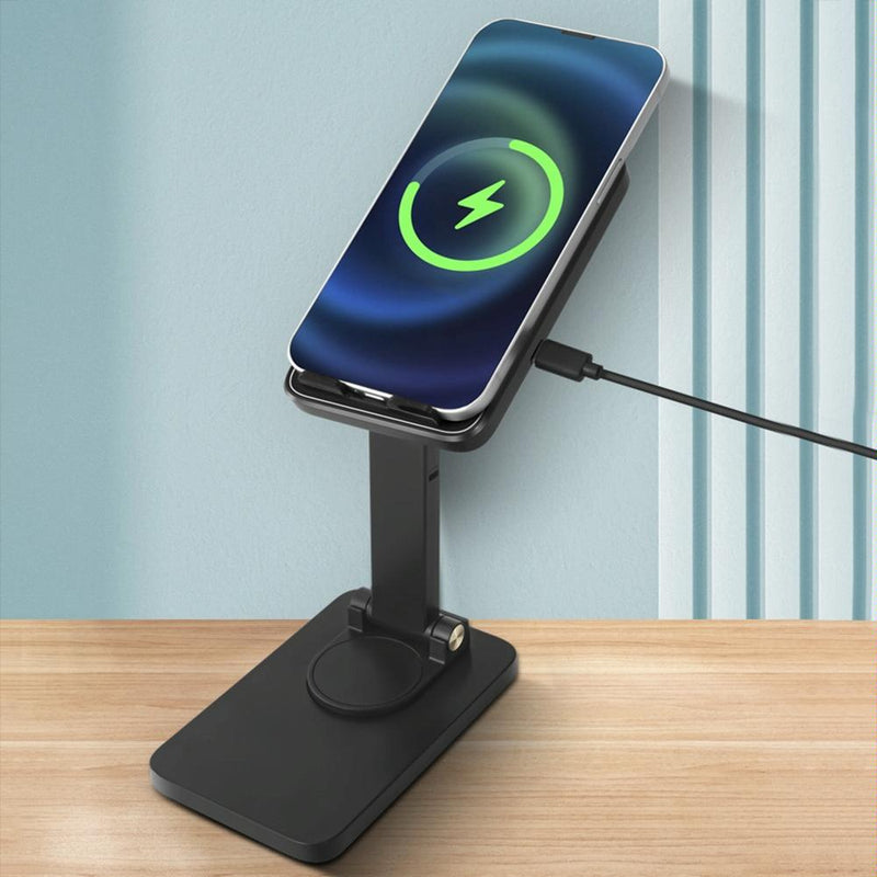 15W Wireless Charging Phone Holder Black