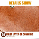 Brown Crazy Horse Leather Card Holder Wallet