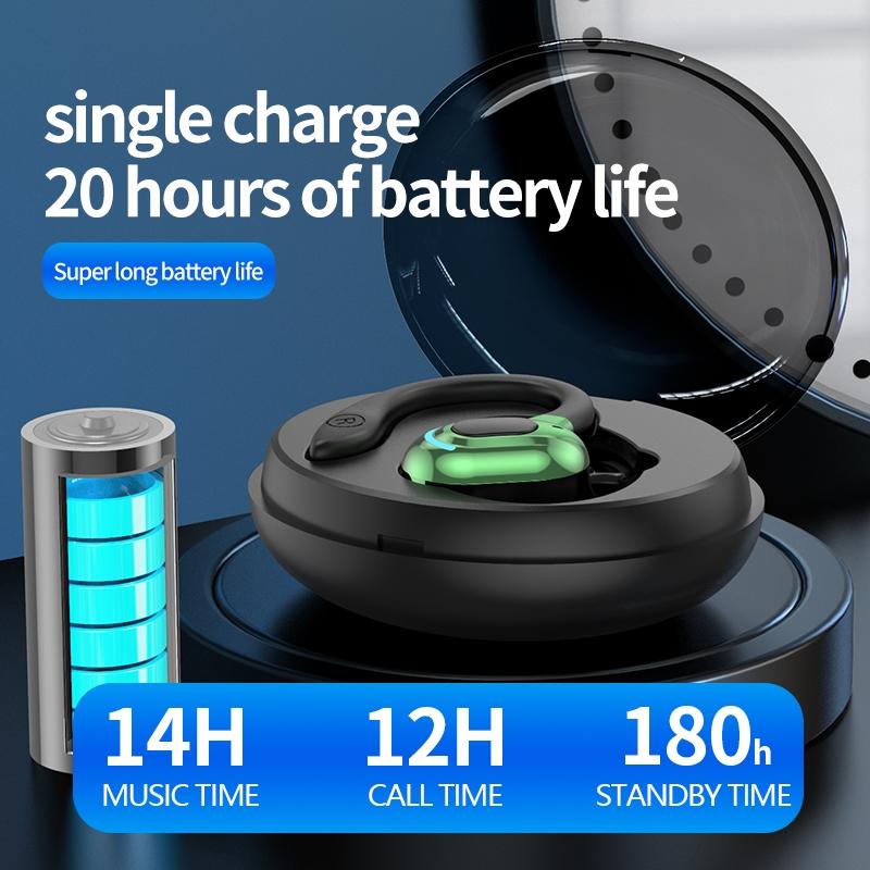 Wireless Bluetooth Earphones with Charging Case - F8 - Black Single Ear