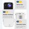 Portable Smart Led Projector - 720P Hd 113 Lumens - White