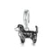925 Sterling Silver Gold Plated Border Collie Bracelet