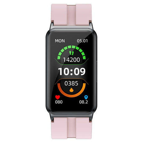 Smart Watch With Heart Rate And Blood Pressure Monitoring - Colour Screen - Black