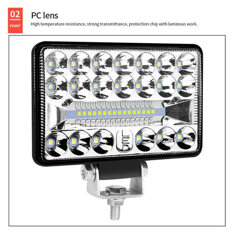 9 - 80V 18W 6000K 4 Inch Car 36Pcs Led Work Light White Light