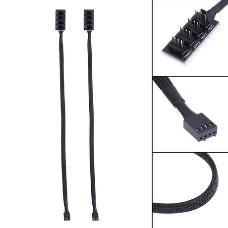 2-Port Pwm Fan Hub For Pc Chassis - A Drag Five