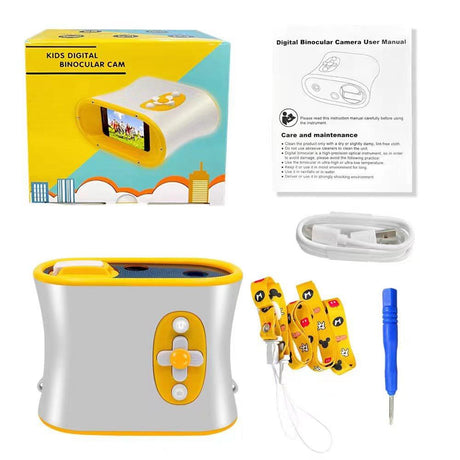 10x Magnification Binocular Camera with 2.4 Ips Screen - Yellow