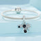 925 Sterling Silver Coconut Tree Camera Pendant Bracelet