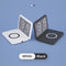 Foldable Desk Calendar Clock With Wireless Charger & Alarm - Black