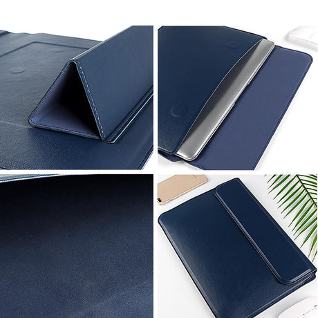 13.3 Inch Multifunctional Notebook Liner Bag in Pu Material - Royal Blue