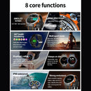 1.43 Inch Bt5.3 Ip68 Sport Smart Watch Support Bluetooth Call / Message Notification / Heart Rate / Blood Pressure Health Monitor - Orange