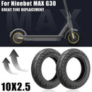10-inch Electric Scooter with Explosion-proof Tires for Ninebot Max G30 - Black