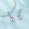 925 Sterling Silver Platinum Plated Lily Of The Valley Bracelet Pendant