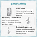 925 Sterling Silver Platinum Plated Lily Of The Valley Bracelet Pendant