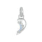 925 Sterling Silver Detachable Sun Moon Heart Pendant