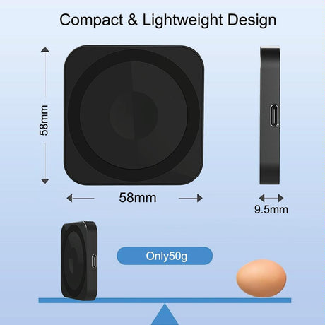 3 In 1 Portable Wireless Charger For Iphone Airpods And Iwatch - Black