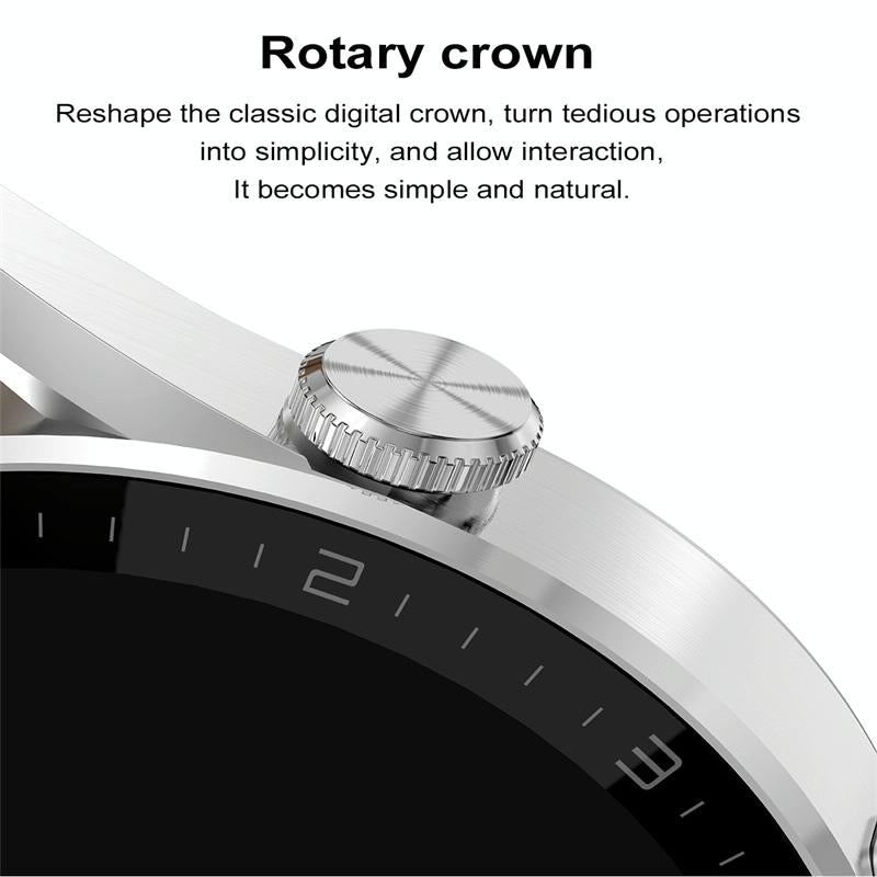 Smart Silicone Watch With Colour Screen - Black