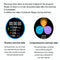 Smart Silicone Watch With Colour Screen - Black