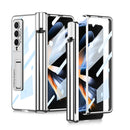 For Samsung Galaxy Z Fold4 5G Shockproof Magnetic Case With Pen Slots - Black