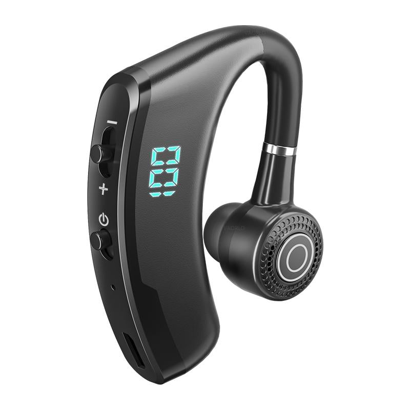 V9s Wireless Earphones with Noise Cancellation and Led Display - Black Single Ear