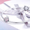 925 Sterling Silver Zircon Ladybug Bracelet / Necklace Set - Silver