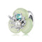 925 Sterling Silver Flower Pearl Silicone Spacer Beads For Jewelry