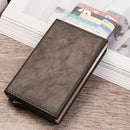 Aluminum Rfid Card Holder with Automatic Pop-up Function - Black