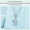 925 Sterling Silver Platinum Plated Chameleon Pendant