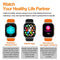 2.01 Inch Waterproof Smart Watch With Bluetooth Call & Health Tracking - Orange