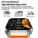2.01 Inch Waterproof Smart Watch With Bluetooth Call & Health Tracking - Orange