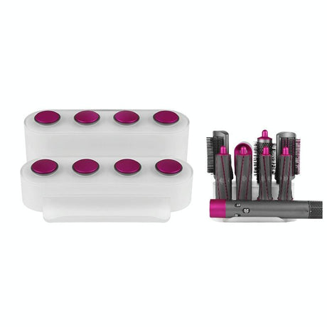 8-attachment Dyson Airwrap Storage Rack in Rose Red