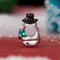 925 Sterling Silver Snowman Beaded Bracelet