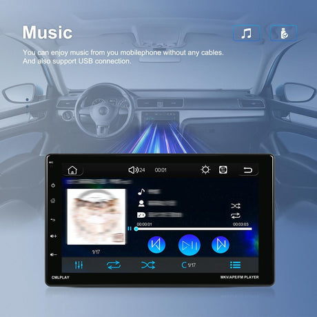 9 Inch Android Carplay Mp5 Player With Wireless Reversing Camera Standard