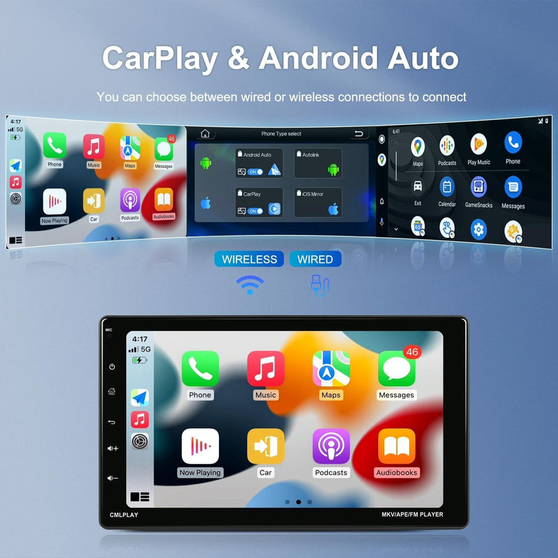 9 Inch Android Carplay Mp5 Player With Wireless Reversing Camera Standard