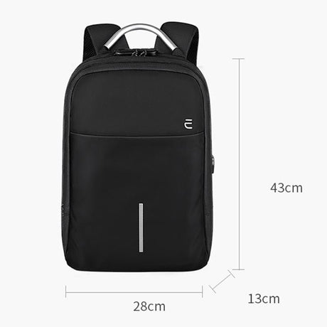 13-15.6 Inch Anti-Theft Laptop Backpack In Mysterious Black