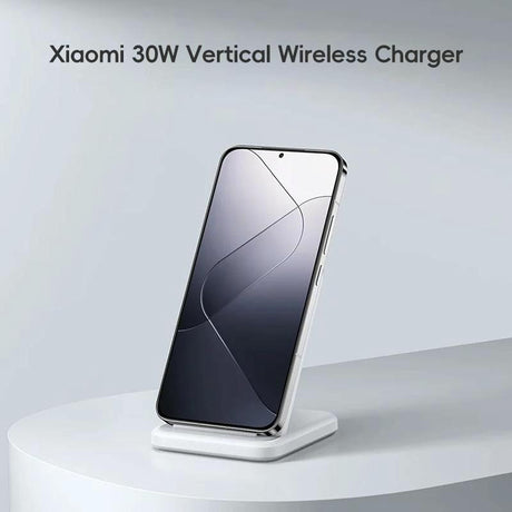 30W Vertical Wireless Charger White