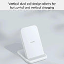 30W Vertical Wireless Charger White