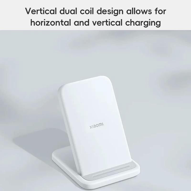 30W Vertical Wireless Charger White