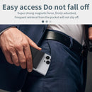 3 In 1 Magnetic Wireless Charger With Card Holder And Phone Bracket - Black