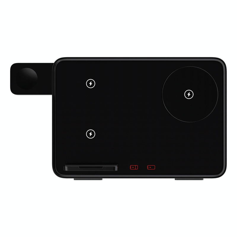 15W Magnetic Wireless Charger With Night Light - Black