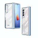 For Samsung Galaxy Z Fold4 5G Samsung Fold 4 Full Body Hinge Case - Electroplated - Rose Gold