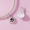 925 Sterling Silver Platinum Plated Luminous Cat Claw Pendant