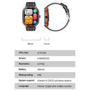 2.06 Inch Bt5.3 Ip68 Sport Smart Watch Bluetooth Call / Message / Health - Orange