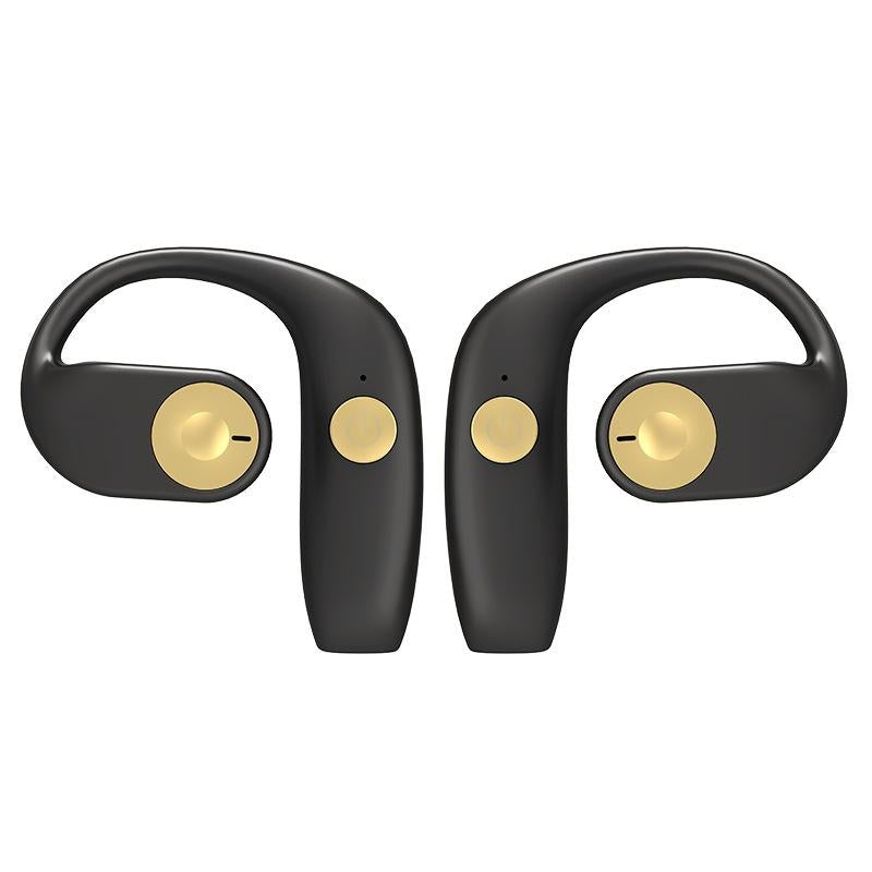 Wireless Bone Conduction Bluetooth Earphones for Sports - Black