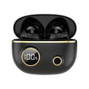 Waterproof 9d Stereo Bluetooth Earphones with Charging Case - Black